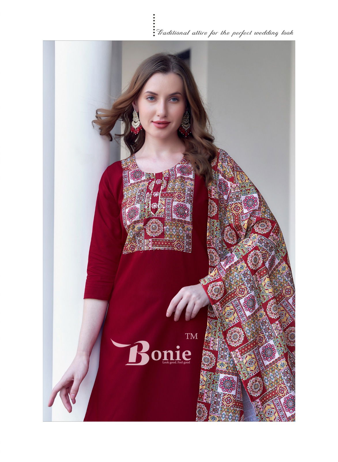 Divya Vol 1 By Bonie Heavy Rayon Stylish Kurti With Bottom Dupatta Wholesale Online